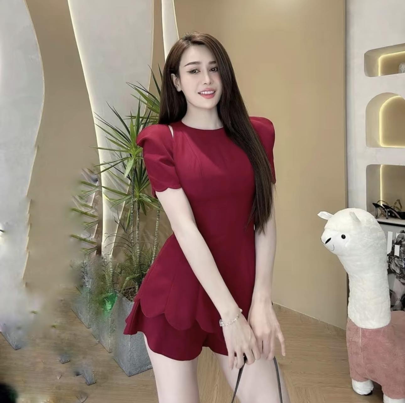 Set Bộ Khoét Vai Sang Trọng - 2715 (2715) chụp thực tế - Thời Trang Minh Ngọc